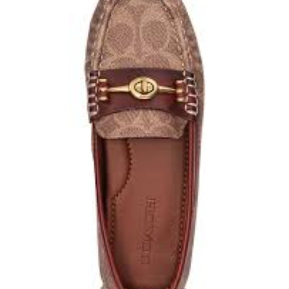 COACH Women's Crosby Driver Turnlock Flats - Picture 2 of 9